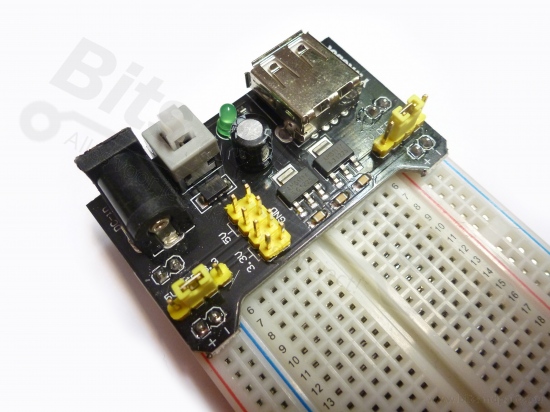 Voedingsmodule voor breadboards MB102 3,3 / 5V - USB